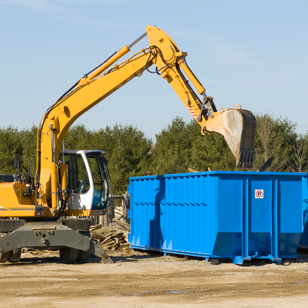 can i choose the location where the residential dumpster will be placed in Watts PA